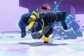 Running as Zebra Bananza in Donkey Kong Bananza