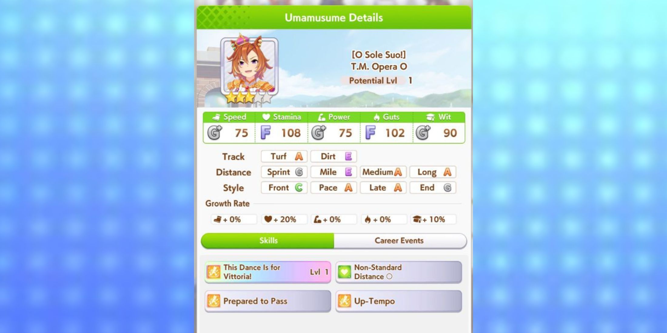 TM Opera O in Umamusume