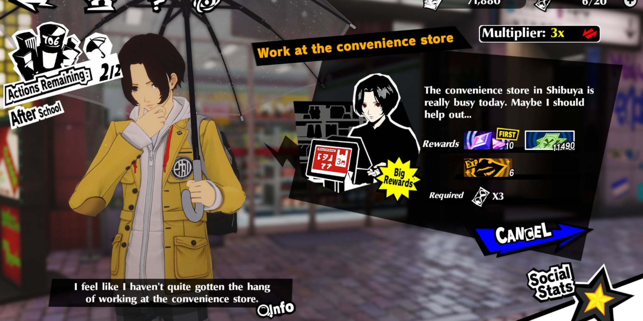 Working at the Convenience Store in P5X