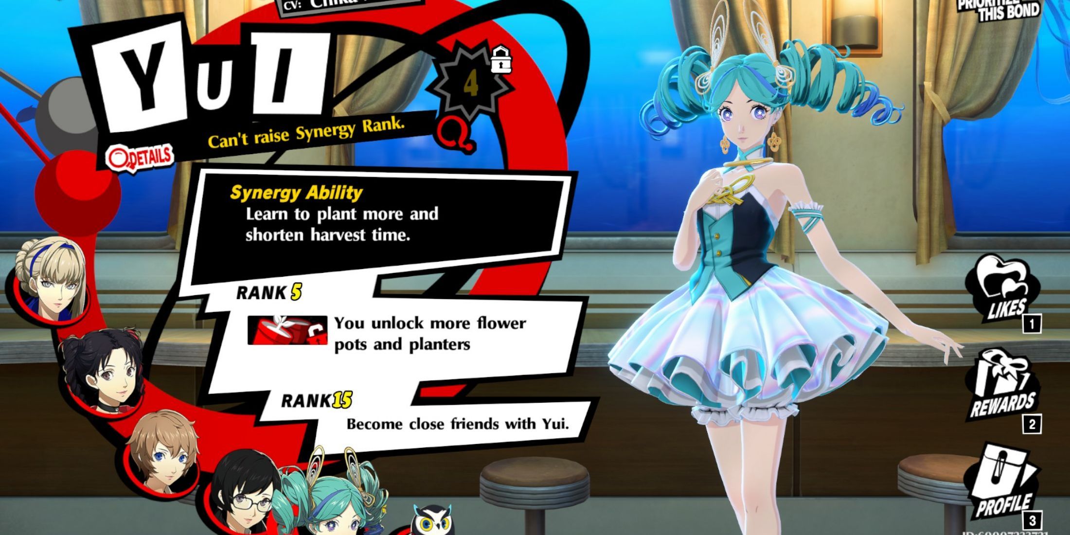 Yui Synergy Ranks