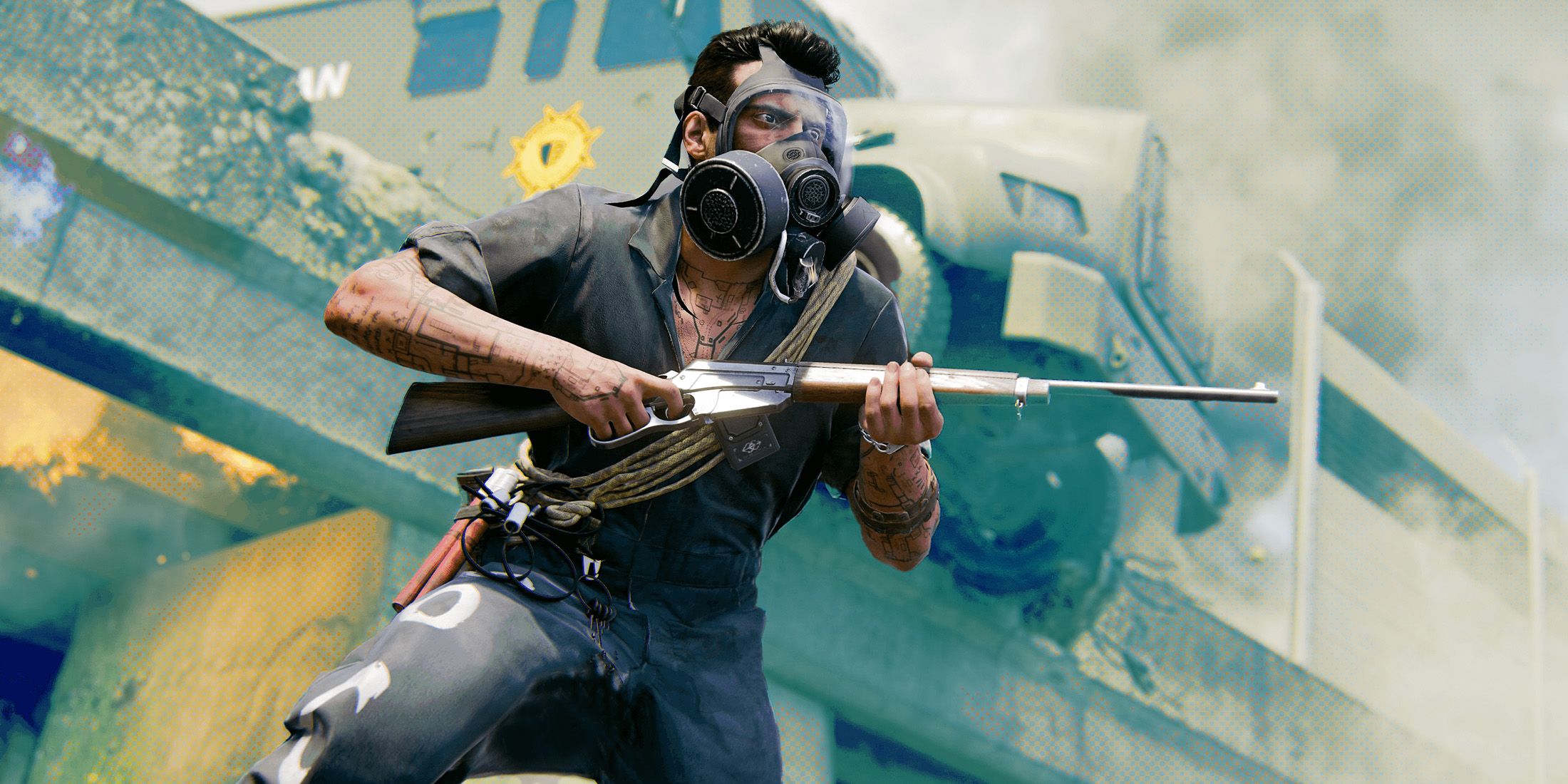 Call of Duty Black Ops 6 character holding lever action rifle promo image