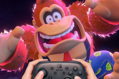 Donkey Kong Bananza scared falling down