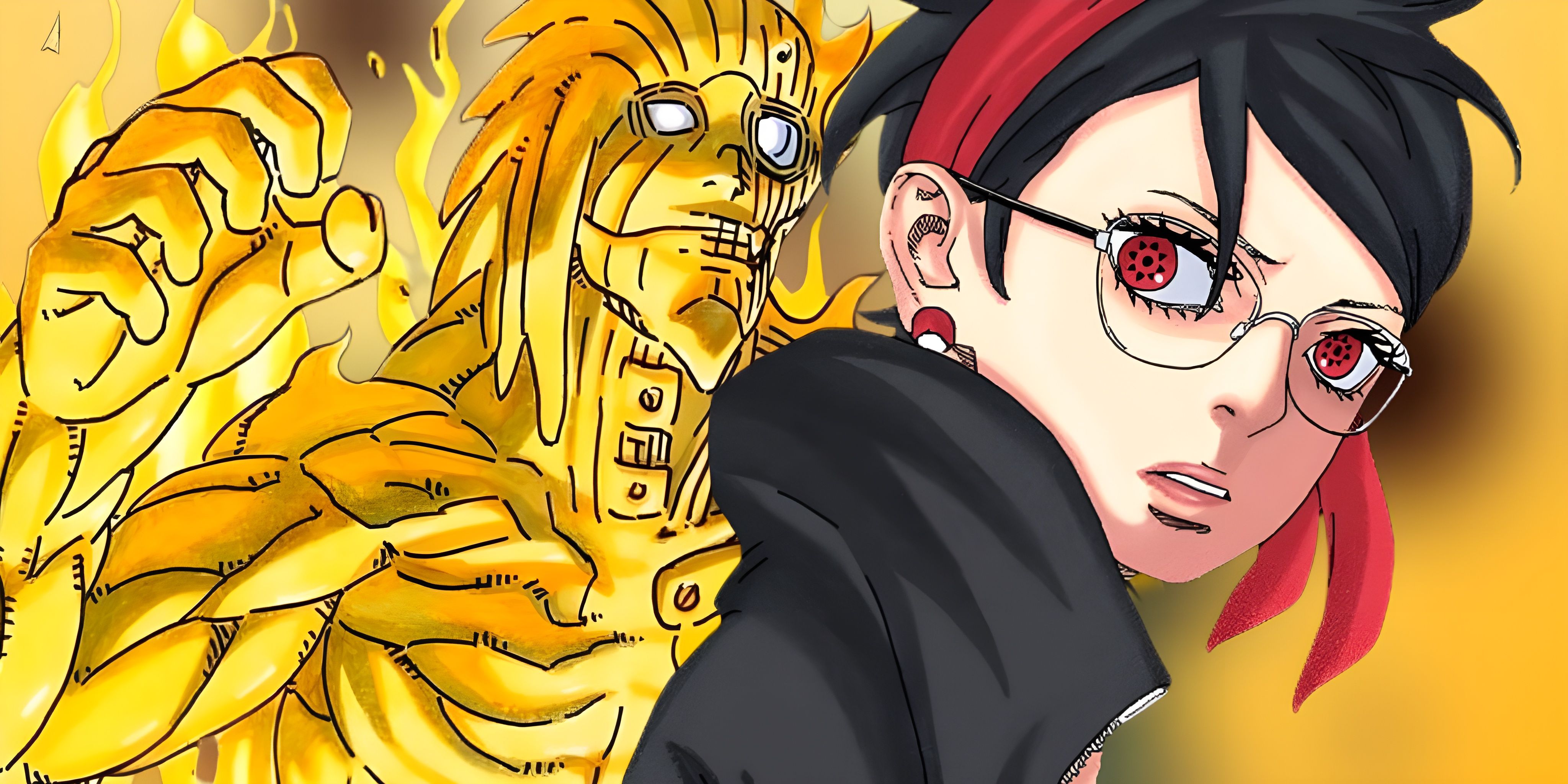 Sarada Susanoo Boruto Two Blue Vortex Mangekyo Sharingan Ohirume