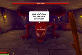 the rpg glitchy dragon