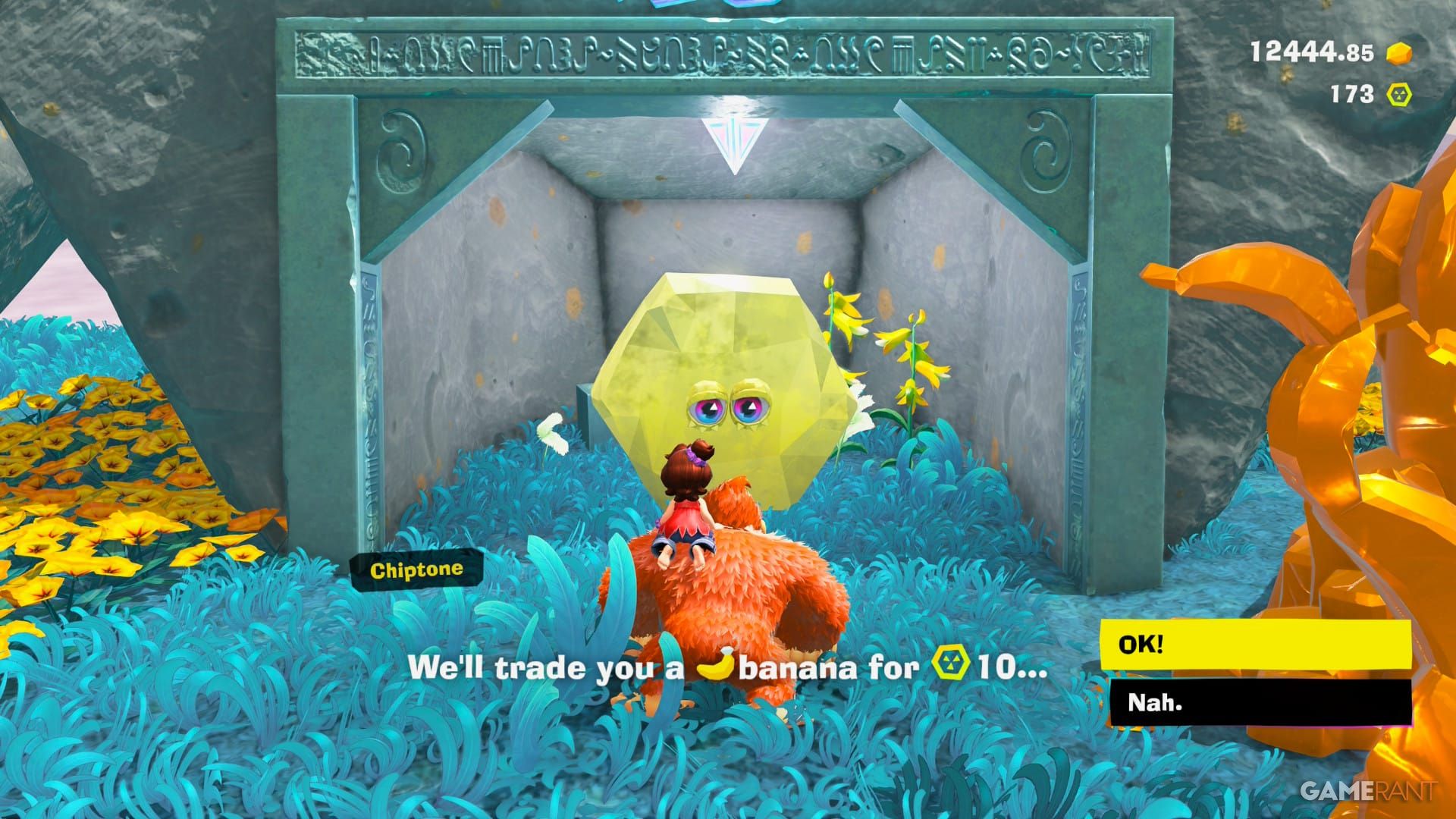 banandium chip exchange in donkey kong bananza