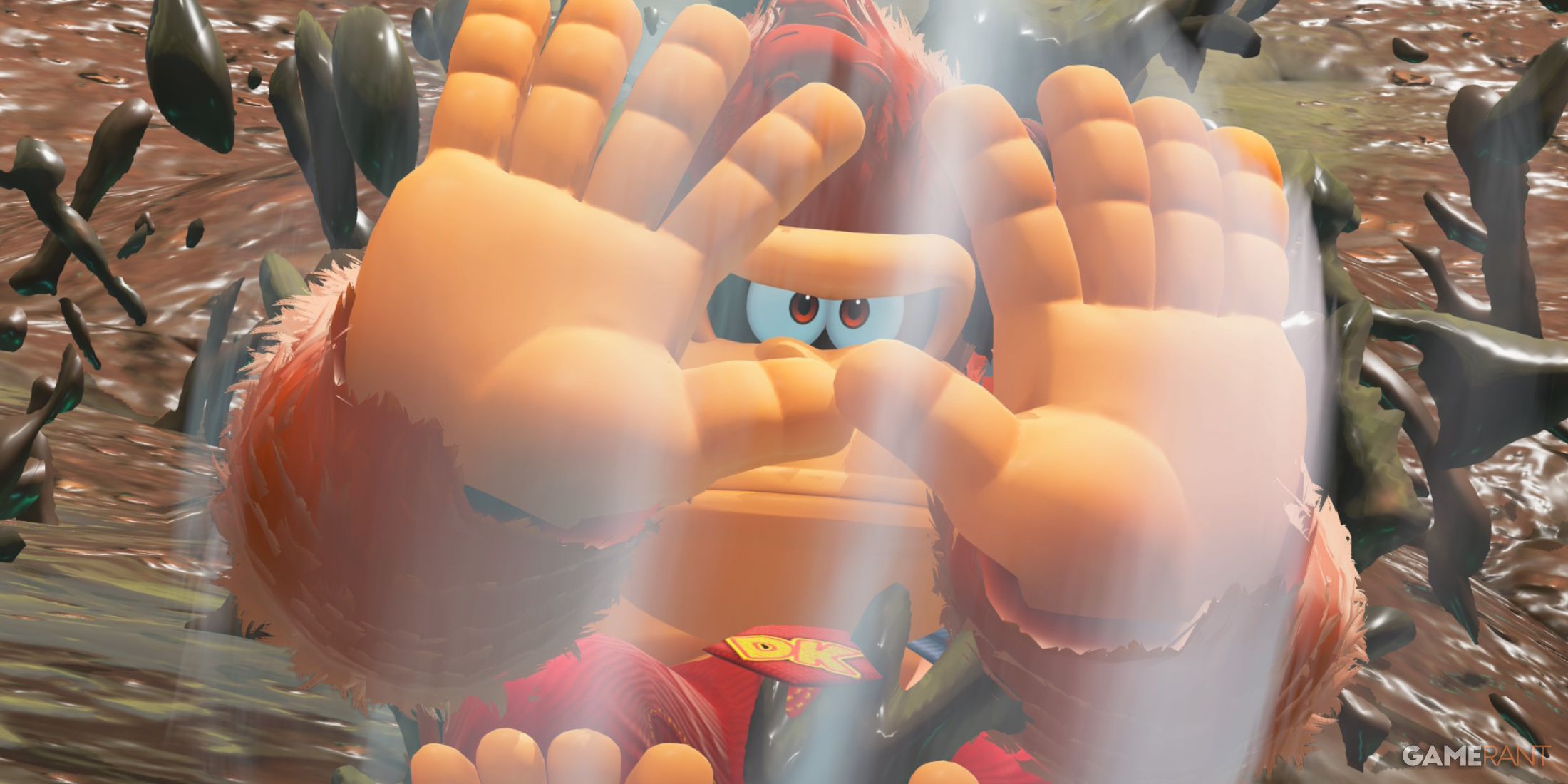 Donkey Kong in photo mode in donkey kong bananza