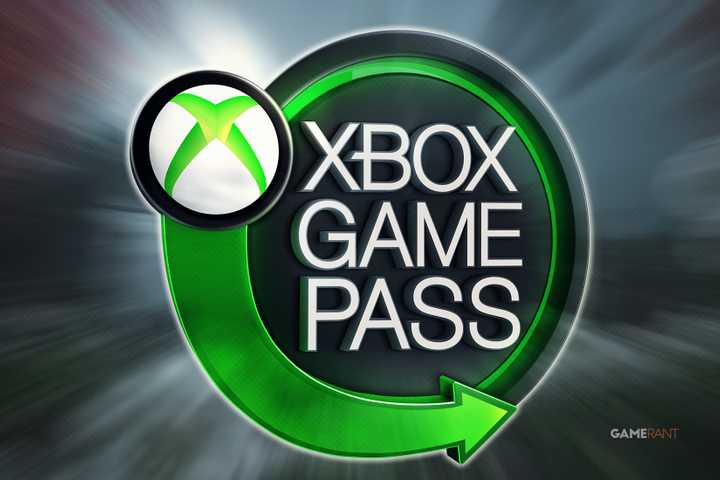 Xbox Game Pass logo emblem over Wuchang Fallen Feathers zoom blurred promo gameplay screenshot scenery 2x1 composite
